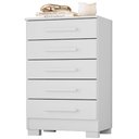Ver imagem 1 de Comoda 5 Gavetas 64 cm Paola Branco Rudk
