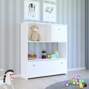 Ver imagem 2 de Estante Infantil Organizadora Com Nichos 2 Gavetas Susie Branco - Lumil Móveis