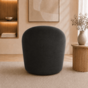 Ver imagem 3 de Poltrona Decorativa Yara Base Giratória Suede Sala Estar Quarto Recepção Confortável
