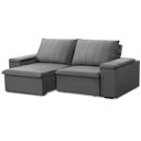 Ver imagem 1 de Sofá 3 Lugares Retrátil Reclinável para Sala 205cm Malfati F04 Veludo Cinza - Lyam Decor