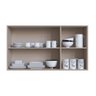 Armário Aéreo Cozinha 120 Cm 3 Portas 2 Prateleiras Quiditá Fumê/grafite - 3