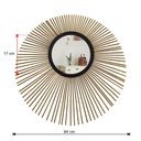 Ver imagem 4 de Espelho decorativo de parede redondo com moldura palitada Saturno Dourado