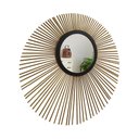 Ver imagem 2 de Espelho decorativo de parede redondo com moldura palitada Saturno Dourado