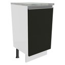 Ver imagem 1 de Balcão Glamy 40cm 1 Porta Branco Preto