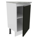 Ver imagem 7 de Balcão Glamy 40cm 1 Porta Branco Preto
