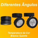 Ver imagem 4 de Spot Sobrepor Led 7W Redondo Direcionável Preto/Branco Frio