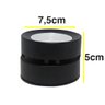 Spot Sobrepor Led 7W Redondo Direcionável Preto/Branco Frio - 5