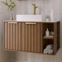 Ver imagem 1 de Gabinete para Banheiro 80cm com 2 Portas 2 Nichos e Cuba de Sobrepor Noruega