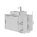 Ver imagem 3 de Gabinete para Banheiro 80cm com 2 Portas 2 Nichos e Cuba de Sobrepor Noruega Marrom/Freijó