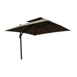 Ombrelone Lateral com Base 150 Lt Hdpe Tulum Rivatti 300 Cm (larg) Alumínio Capa Poliéster Fendi - 3