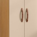 Ver imagem 6 de Armario Multiuso 2 Portas 6522 61 Cm Carvalho Am Off White Incp