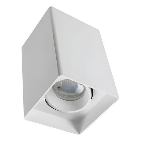 Kit 37 Spot de Sobrepor Quadrado C/ 37 Lâmpada Led Mr16 Gu10 - Branco - Branco Neutro - 127 220v