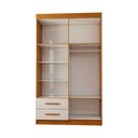 Ver imagem 5 de Guarda-Roupa Infantil Lisboa 4 Portas 2 Gavetas com Espelho Cinamomo/Branco - Panorama Móveis