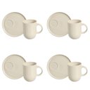 Ver imagem 1 de Conjunto de Canecas com Pires 04 Peças Linhas Clay Porto Brasil