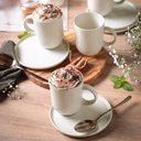 Ver imagem 4 de Conjunto de Canecas com Pires 04 Peças Linhas Clay Porto Brasil