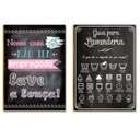 Ver imagem 1 de Kit 2 Placas MDF Regras da Casa Lavanderia Decorativa DC25