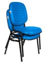 Ver imagem 5 de Cadeira Empilhável para Igrejas Evangélicas Linha Holy Azul