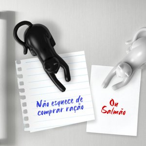 Kit 4 Imãs de Geladeira Gatinhos Magnéticos Magneticats