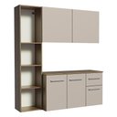 Ver mais imagens de Armário de Cozinha Compacta 120cm Rustic/crema Easy Madesa