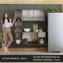 Ver imagem 5 de Armário de Cozinha Compacta 120cm Rustic/crema Easy Madesa