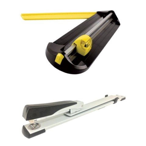 Kit Multirefiladora A4 4 em 1 e Grampeador de Longo Alcance