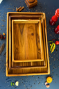 Ver imagem 2 de Gamela Divine Retangular P – Madeira de Teca 35x25x5cm