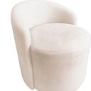 Ver imagem 6 de Kit 2 Poltronas Decorativa Yara Orgânica Bouclé Marfim