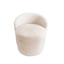 Ver imagem 4 de Kit 2 Poltronas Decorativa Yara Orgânica Bouclé Marfim