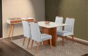 Ver imagem 1 de Mesa de jantar + 4 cadeiras Milão Tampo 140 cm C 13
