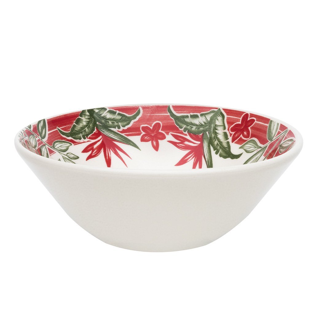 Kit Tigelas Bowl e Pratos de Sobremesa 12 Peças Biona jardim Tropical Oxford® Cerâmica - 2
