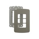 Ver imagem 1 de Placa com Suporte Margirius B3 Colors 4x2 para 3 Módulos Horizontais Argila