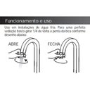 Ver imagem 6 de Torneira Pratica Clean Lavatório Alta Metal Luxo 1/4V