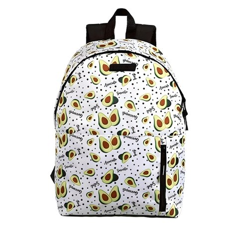 Mochila de Costas com Estampa de Frutas Abacate - Dermiwil