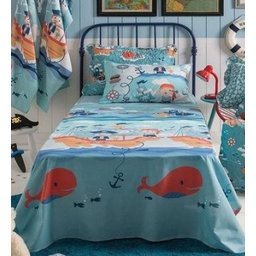 Jogo de Cama Infantil 100% Algodão 3 Peças Piratas Santista - 3