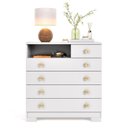 Ver imagem 6 de Cômoda 5 Gavetas Select para Quarto de Adulto com Corrediças Telescópicas Organização de Roupa