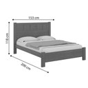 Ver imagem 2 de Cama Casal Primícia Plus 100% Mdf - D' Doro Castanho/off White