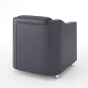 Ver imagem 5 de Kit 4 Poltronas Decorativas para Consultorio Recepção Tilla Cor:Couino Cinza