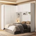 Ver imagem 2 de Dormitorio Modulado Casal 6p 242x173 Cm Florenca Branco Moval