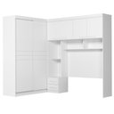 Ver imagem 1 de Dormitorio Modulado Casal 6p 242x173 Cm Florenca Branco Moval