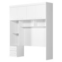 Ver imagem 6 de Dormitorio Modulado Casal 6p 242x173 Cm Florenca Branco Moval