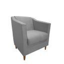 Ver imagem 1 de Poltrona Titânio Suede Cinza