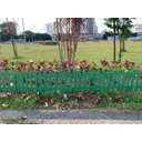 Ver imagem 6 de Kit 6 Cercas Jardim Ornamental Horta Plástico Verde 2 mt P
