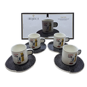 Ver imagem 3 de Jogo de 4 Xícaras de Café com Pires de Porcelana Faces da L' Hermitage