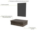 Ver imagem 4 de Conjunto Bancada e Espelheira Ktme602 Carvalho Carvalho Dark