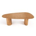Ver imagem 1 de Mesa de Jantar Orgânica Breeze 2,40 X 1,20m 9 Lugares Lâmina Natural de Madeira Mel