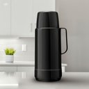 Ver imagem 2 de Garrafa Térmica 1 Litro Glt Rolha Invicta - Chá Café Leite Agua Suco - Garrafa Termica Rolha - Panam