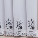 Ver imagem 4 de Cortina Combinada Voal Doha 300x250cm Branca detalhes Cinza