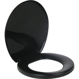 Assento Sanitário Almofadado Primafer Preta - 1