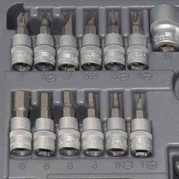 Jogo Chave Catraca Soquetes 1/4 A 13mm Cromo Vanadio 29 Peças Stels - 3