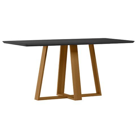 Mesa Lectus 170x90cm - Ypê/preto Newceval